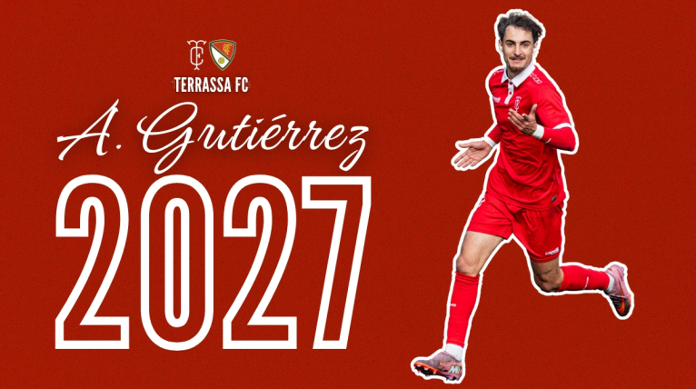 Guti renova amb el Terrassa i portarà el 9 la propera temporada